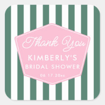 1950-tals Semester Rosa Och Grön Bröllopsdusch För