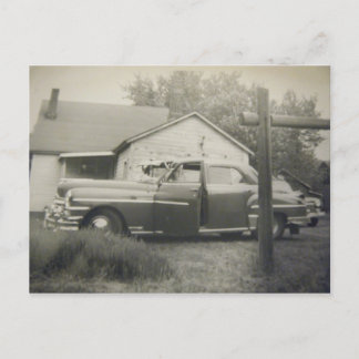 1950-tals vintage bil postkort vykort