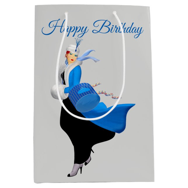 1950 Vintage Kvinnor i blått (Framsidan)