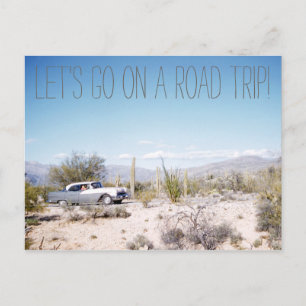 1950'S Arizona Road Resa i öknen Vykort