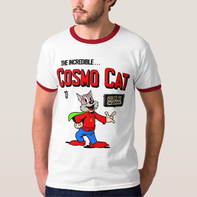 1950's Classic Cosmo Cat T-Shirt (Framsida)
