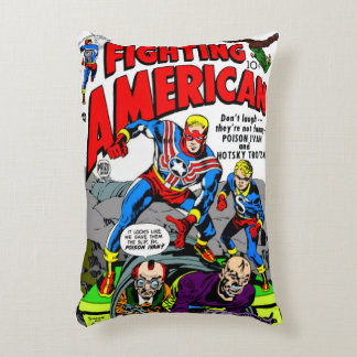 1950's 'Fighting American' Pillow  Prydnadskudde