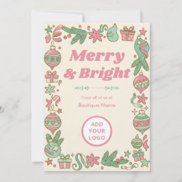 1950s Pastel Christmas | Boutique Bulk Greetings Julkort