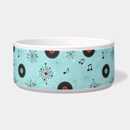 1950s Retro Music Records Blue