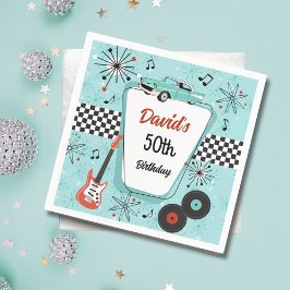 1950's Retro Party Pappersservett