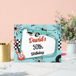 1950's Retro Red & Blue Birthday Party