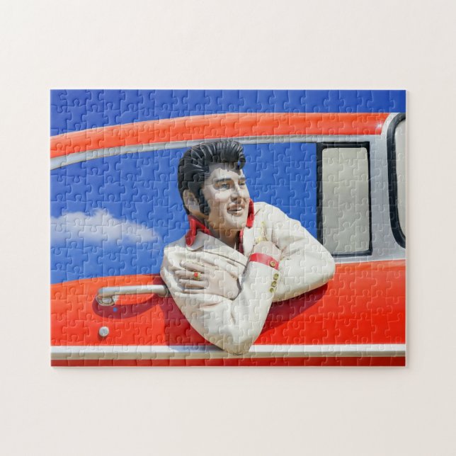 1950'S ROCKER CLASSIC RETRO CAR PUZZZLE PUSSEL (Horisontell)