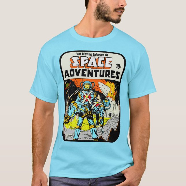 1950's Space Äventyr T-Shirt (Framsida)