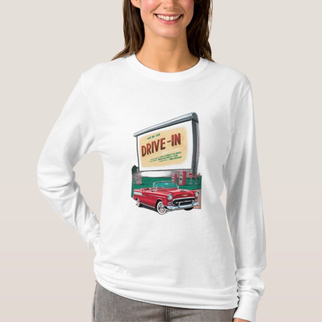 1950s-stil-enhetsfilm t shirt (Framsida)