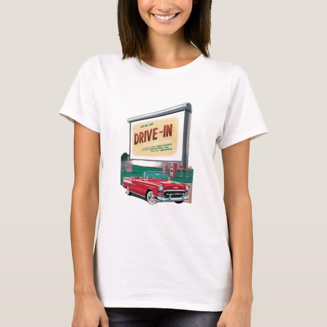 1950s-stil-enhetsfilm t shirt (Framsida)