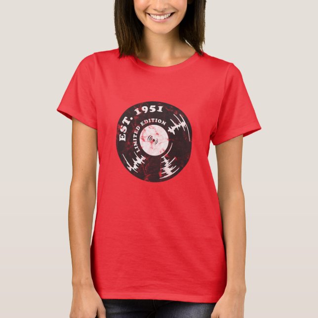 1951 70:e födelsedagen t shirt (Framsida)