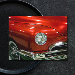 1951 Antique Classic Lincoln Coupe Show Car Vykort