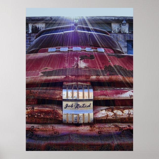 1951 ARBETSNEDD DODGE PICKUPA LASTBIL POSTER (Framsidan)