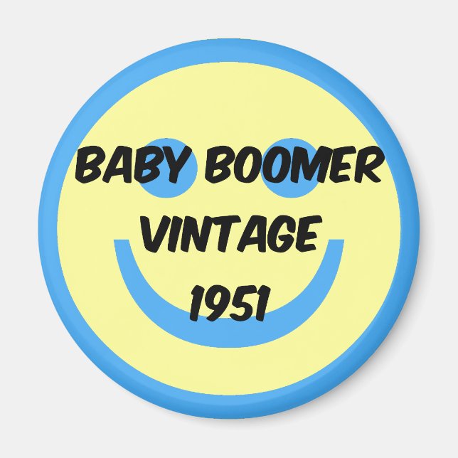 1951 baby boomer magnet (Framsidan)