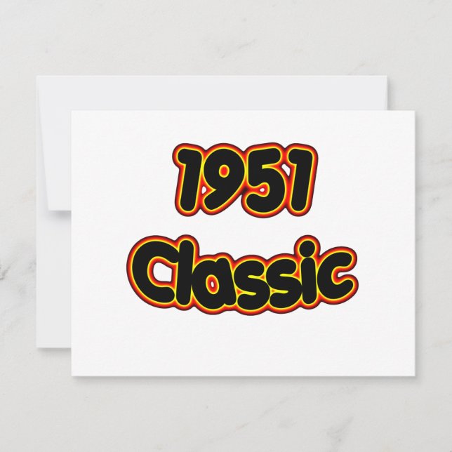 1951 Classic Kort (Framsida)