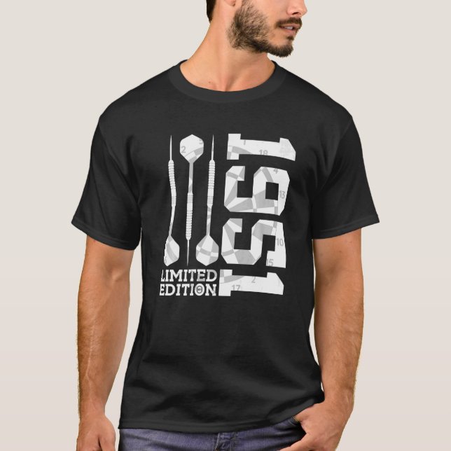 1951 DARTS 71:a BIRTHDAY 1 T Shirt (Framsida)