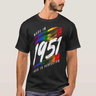 1951 Födelsedag HBT-Gay pride T Shirt
