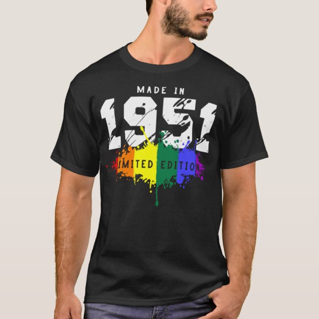 1951 Födelsedag HBT  T Shirt (Framsida)