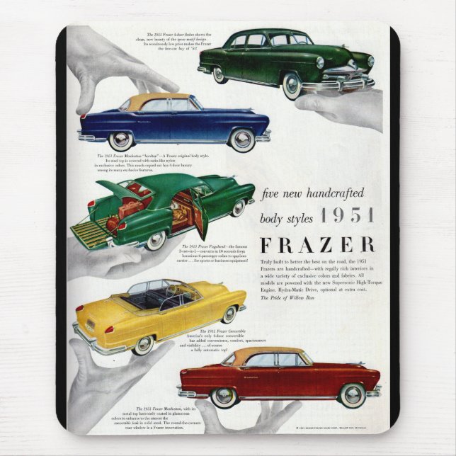 1951 Frazer-bilannonsen Musmatta (Framsidan)