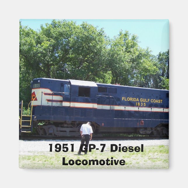 1951 GP-7 Diesellok Magnet (Framsidan)