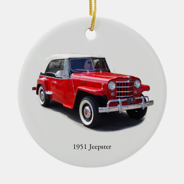 1951 Jeepster ornament (Framsidan)