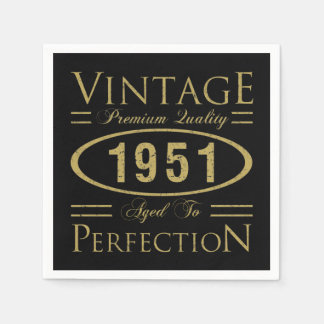 1951 Premium Quality 70 Birthday Pappersservett
