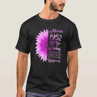 1952 70 år gammal 70:e födelsedagen t shirt