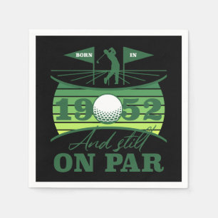 1952 70:e födelsedag Golf Älskare Pappersservett