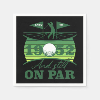 1952 70:e födelsedag Golf Älskare Pappersservett