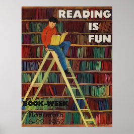 1952 Barns Bok-vecka Poster