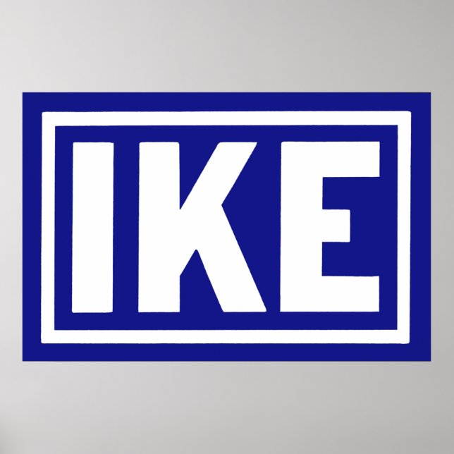 1952 Blåfärgad ike Poster (Framsidan)