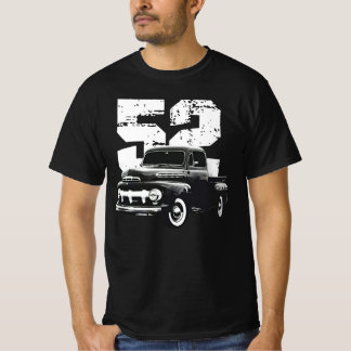 1952 F1 F100, trekvartsvisning, silverhett med tre T Shirt