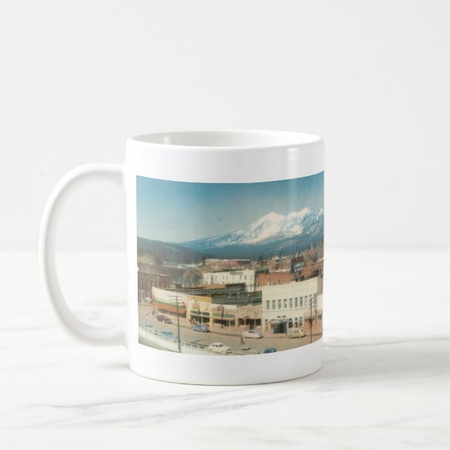 1952 Flagstaff AZ Street Scene Kaffemugg (Vänster)