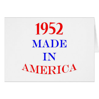 1952 gjorde i Amerika Hälsningskort