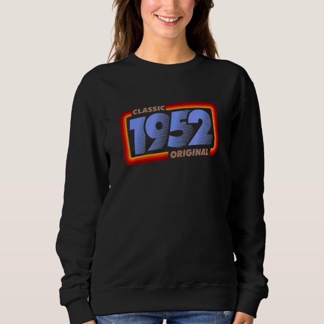 1952 Klassisk Retro Ursprunglig Födelsedag T Shirt (Framsida)