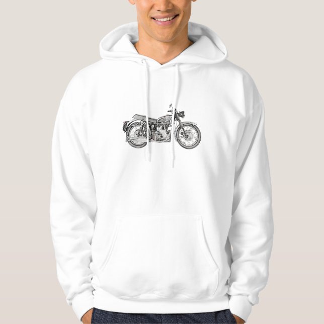 1952 Velocette Venom Motorcle Women's Sweatshirt Med Luva (Framsida)