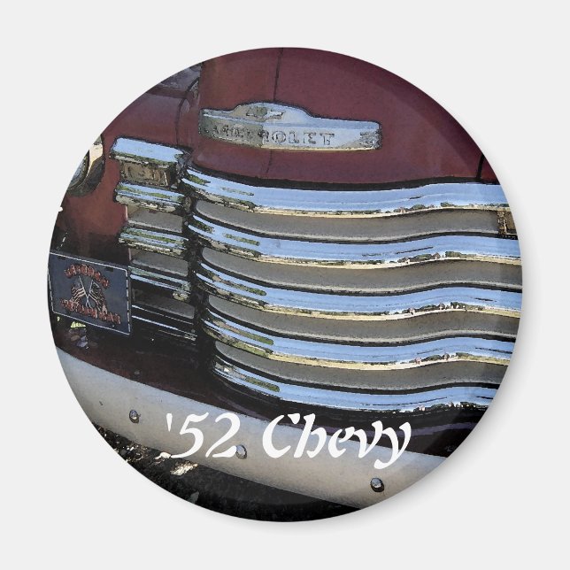 1952 Vintage Chevy Lastbil Grill - Magnet (Framsidan)