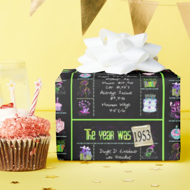 1953 Åldersdagsresa Presentpapper (Födelsedagsfest)