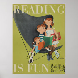 1953 Barns Bok-vecka Poster