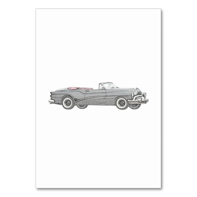 1953 Buick Skylark, konvertibel kupa - svart Bordsnummer (Framsidan)