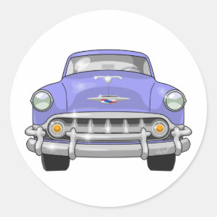 1953 Chevrolet Bel Luft Front View Runt Klistermärke