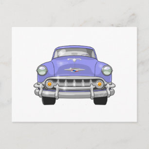 1953 Chevrolet Bel Luft Front View Vykort