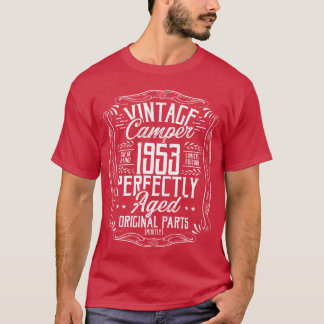 1953 Födelsedagsidé Camper Scout Camping 1953 retr T Shirt