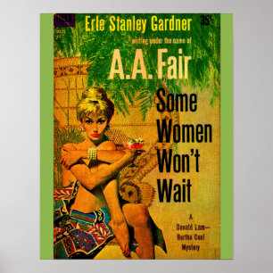 1953-pulpropen "En kvinna väntar inte Poster