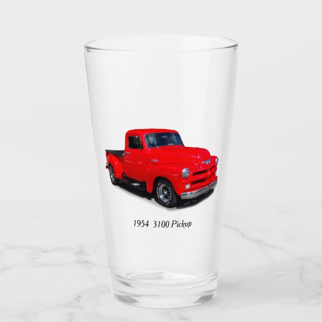 1954 3100 rött glas pickupt lastbil (Framsida)
