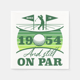 1954 70:e födelsedag Golf Humor Pappersservett
