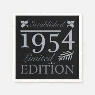 1954 års Begränsada utgåva 70 år gammal Pappersservett