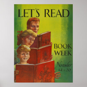 1954 Barns Bok-vecka Poster