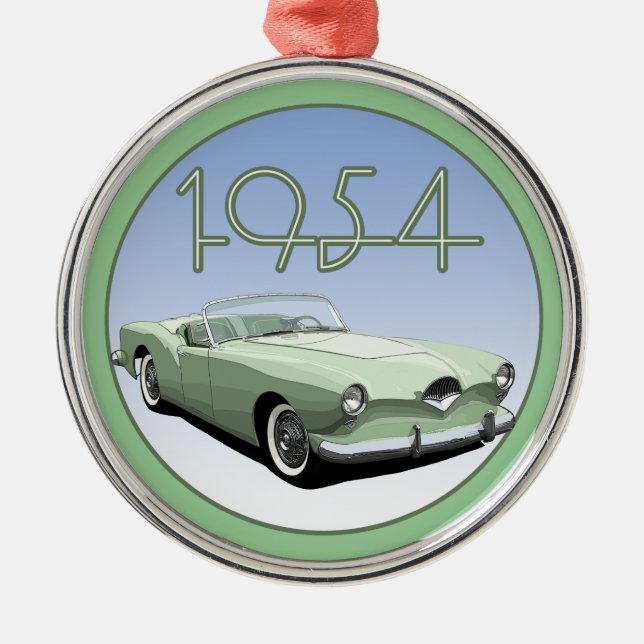 1954 Darrin Julgransprydnad Metall (Framsidan)