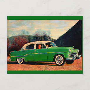 1954 Dodge Royal V8 i grön Vykort